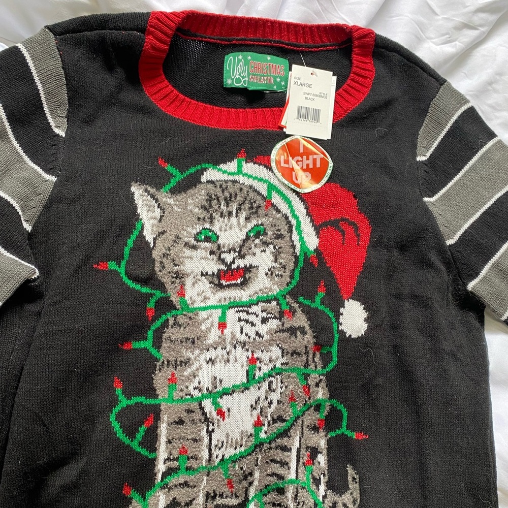 Light Up Ugly Christmas Sweater